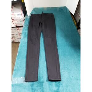 American Eagle Jeans Size 4 Extra Long Women Black Stretch Pant Mid Rise Jegging